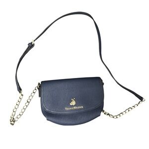 Teenie Weenie Blue Saddle Small Crossbody Bag